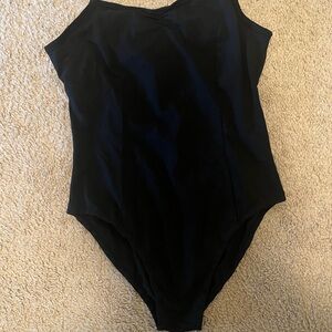 iEFiEL Women’s Bodysuit M Black Strap One Piece Festival Dance